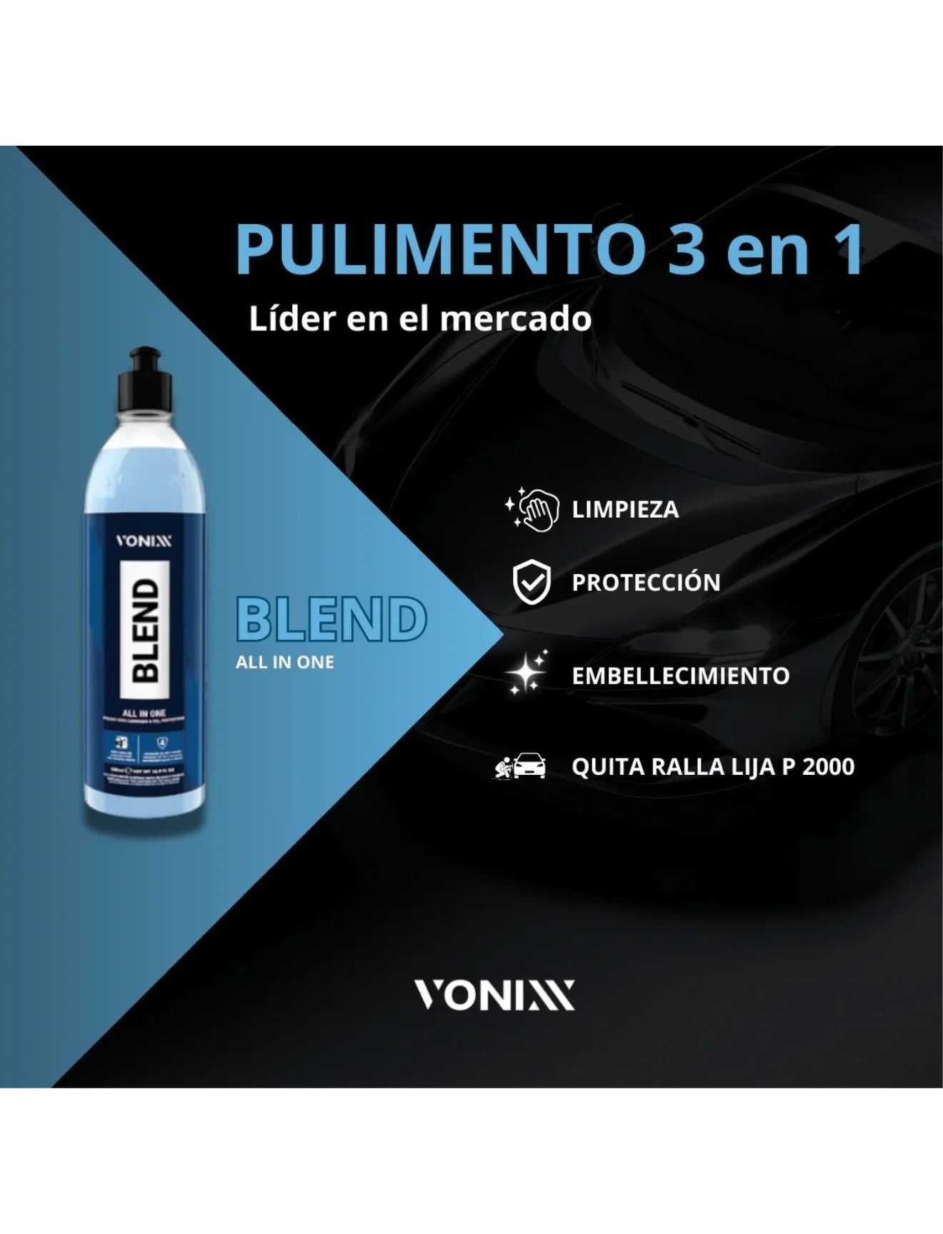 Blend All In One Vonixx Pulidor 3 en 1 - 500 ml
