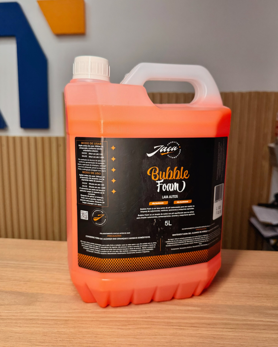 BUBBLE FOAM JAÇA – Shampoo Automotriz Concentrado 5l