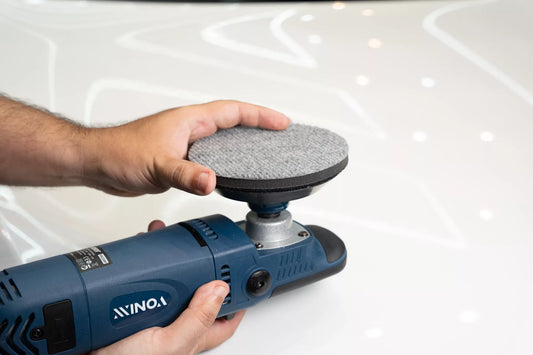 PAD PARA PULIR VIDRIOS TIPO ALFOMBRA 5 PULGADAS - PASO 1