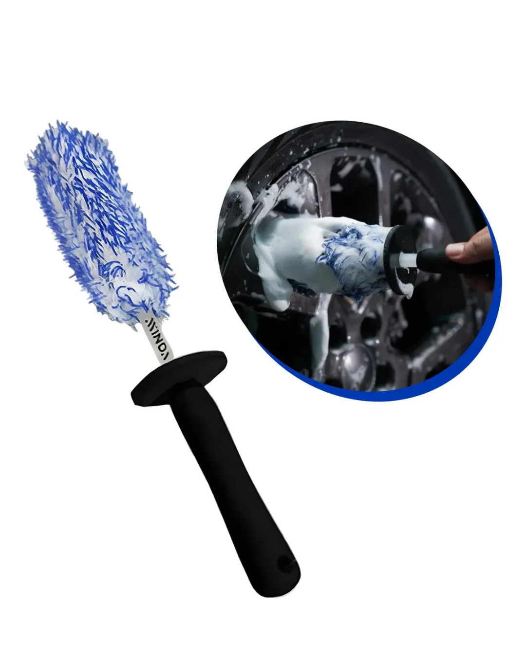 Cepillo de Microfibra para Limpieza de Llantas